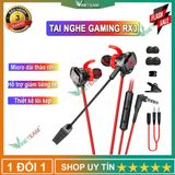  Tai nghe gaming XMOWI RX3 2 mic đàm thoại khử ồn chơi cực tốt game PUBG COD FREE FIRE tặng cáp chuyển đổi 3.5 