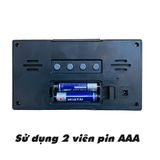  Đồng hồ báo thức điện tử đa năng tiện dụng Đồng hồ Để Bàn Có Đèn LED Nền Hiển Thị Lịch, Nhiệt Độ - Độ Ẩm -dc5076 