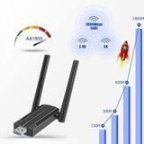  USB thu WIFI 6 2 râu 2.4G-5G 900mbps, 1300mbps, 1800mbps tốc độ cao cho PC, LAPTOP 