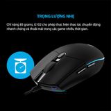  Chuột chuyên game có dây Logitech G102  8000DPI RGB 6 Phím - Hàng Chính Hãng -Bảo hành 12 tháng -dc3932 