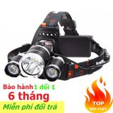  Đèn pin đội đầu 3 bóng Led siêu sáng CREE T6 chống nước -dc2073 