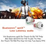  Tai nghe Bluetooth 5.0 cao cấp TWS QCC010✔Chip Qualcomm APTX✔2 Tai nghe kết nối độc lập ✔Chống nước IPX5✔CVC 8.0 -DC4156 