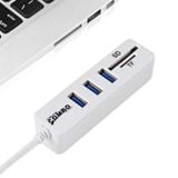  Usb hub combo 2 in1 Siêu Tốc Độ USB 2.0 3 Port Splitter HUB + USB Card Reader -dc2414 