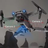  Flycam P5 Pro , Drone có camera 4k HD Camera Kép Có Định Vị 1080P WiFi Pin Khỏe Bay Xa 150M 