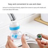  Đầu vòi lọc tăng áp 360 độ Có thể kéo dài tăng áp lực nước rửa chén bát có khóa cổ dê, cánh quạt 