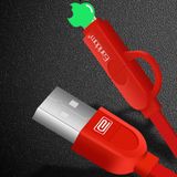  Cáp sạc earldom 1m 2 Đầu Earldom ET-609 Cổng Micro USB Và Lightning (1m) - Hàng Nhập Khẩu -dc3306 