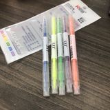  Set 6 Bút Dạ Quang Hai Đầu 2 màu highlight màu Pastel đánh dấu ghi chú, trang trí sổ tay HC628 -dc4946 