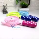  Quạt Mini Cầm Tay Hình Gấu Siêu Tiện Lợi, quạt cầm tay mini tích điện pin sạc lai dung lượng 1200mah - DC3590 