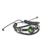  Vòng tay da nhiều lớp đính hạt và biểu tượng 12 cung hoàng đạo -VT05 