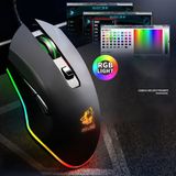  CHUỘT CHƠI GAME LED RGB FREE WOLF V6 -V1(Đen) bảo hành 3 tháng 