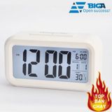  Đồng Hồ Báo Thức Kỹ Thuật Số Đèn LED  Cảm Biến Đa Chức Năng: Thời Gian, Lịch, Báo Thức, Nhiệt Độ (Màu Ngẫu Nhiên)-dc2998 
