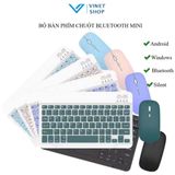  Bộ bàn phím chuột không dây Bluetooth mini 10 inch cho máy tính bảng ,Laptop có thể sạc lại 10 inch 