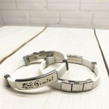  Vòng Tay Nam Nữ Chạm Khắc Chữ 12 Cung Hoàng Đạo (MÀU TRẮNG ) -VT03 