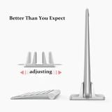  Giá đỡ kiêm đế dựng đứng Laptop Macbok máy tính bảng Ip Surface bằng nhôm nguyên khối 1 ngăn - laptop -dc4853 