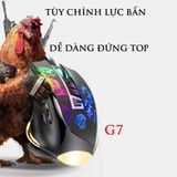  Chuột gaming G7 Demon Baron | Hỗ trợ ghìm tâm PUBG, Led RGB 9 nút Autotap, ghìm tâm PUBG trên Mobile, PC, BH 6 tháng 