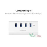  Hub Chia 4 Cổng USB 3.0 Kiêm Giá Đỡ Điện Thoại Orico SHC-U3 KẾT NỐI ĐIỆN THOẠI VỚI BÀN PHÍM VÀ CHUỘT -dc3375 