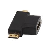  Đầu cắm chuyển đổi MINI HDMI 3 trong 1 từ Micro HDMI sang lỗ cắm HDMI 1.4 tiện dụng -DC935 