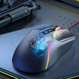  Chuột cơ gaming chuyên chơi game cho máy tính PC laptop P19 app điều khiển macro DPI 6 mức, LED RGB - dc5176 