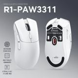  Chuột Gaming Không Dây Attack Shark R1 Siêu Nhẹ Chip Paw3311 Cực Mạnh 3 Chế Độ Kết Nối - DC5214 