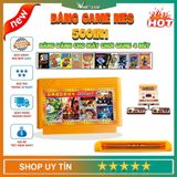  Băng game điện tử 4 nút 500 Game không trùng SNES- Contra, Super Mario, Natra cứu mẹ, Jackal, Xe Tăng, Captain -DC4539 