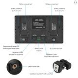  Đèn led quay phim 600/800 bóng 40W 3200-5600k 1 / 4 Inch có thể điều chỉnh độ sáng cho chụp hình chuyên nghiệp -dc4927 