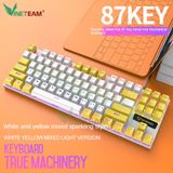  Bàn phím cơ DIVIPARD 87 phím, bàn phím máy tính chơi game có dây Led RGB 30 Chế Độ Khác Nhau -DC4762 