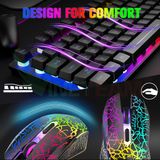  Bộ Bàn Phím Và Chuột Không Dây Gaming Có Đèn Led Pin Sạc ZIYOULANG T87 Tặng Kèm Lót Chuột -DC4749 