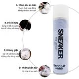  Chai xịt tạo bọt vệ sinh giày Sneaker 300ml tạo bọt khô không ướt, dễ dàng lau chùi chỉ 1 lần lau - dc5221 