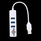  Usb hub combo 2 in1 Siêu Tốc Độ USB 2.0 3 Port Splitter HUB + USB Card Reader -dc2414 
