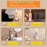  Máy xông tinh dầu tự động có thể sạc lại, toả hương dịu nhẹ, máy khuếch tán tinh dầu khử mùi 