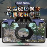  (Cực Nhạy) Nút bắn Pubg Freefire Blue Shark - Nút bấm Pubg Phụ kiện chơi Pubg Mobile 