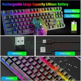  Bộ Bàn Phím Và Chuột Không Dây Gaming Có Đèn Led Pin Sạc ZIYOULANG T87 Tặng Kèm Lót Chuột -DC4749 