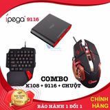  COMBO iPega 9116 | Bộ chuyển đổi chơi game PUBG, ROS, Free Fire và các game FPS khác, không band acc - BẢO HÀNH 6 THÁNG 