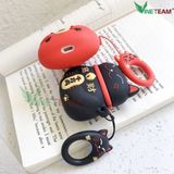  ☘️Tặng kèm móc tay☘️ Vỏ bọc đựng tai nghe không dây  i11 i12-Case bao airpod 1/ 2/ PRO silicon MÈO THẦN TÀI MANG MAY MẮN 
