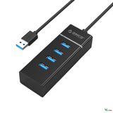  Bộ chia USB HUB 4 cổng USB 3.0 ORICO W6PH4-U3-BK- Nhà Phân Phối Chính Hãng -DC4229 