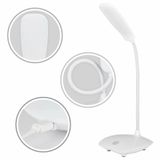  Đèn học đèn để bàn mini tiện lợi có thể uốn cong đèn led đọc sách làm việc chống cận thị - dc5168 