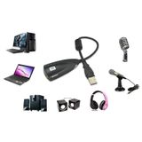  Cáp chuyển USB sound sang âm thanh 3D 7.1 (Đen) -dc997 