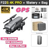  Flycam SJRC F22S 4K PRO GPS , Camera 4K Gimbal 2 Trục EIS E xa 3Km 4K , Cảm Biến Laser Tránh Vật Cản, Pin 3500mA -dc4980 