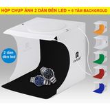  Hộp chụp sản phẩm 2 dàn led siêu sáng, 6 màu nền tặng kèm -dc2158 