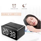  Loa Bluetooth kiêm Đồng Hồ Báo Thức Để Bàn Siêu Hay,Siêu trầm ,Bass sâu, Loa kép độc đáo AEC - BT508 -dc3699 