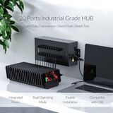 Bộ chia USB HUB Orico 20 cổng USB 2.0 IH20P-BK  làm phone farm ,sạc điện thoại ...  - Hàng Chính Hãng -dc4971 