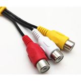  Dây Cáp Chuyển Đầu Jack 3.5 Đực Ra 3 Đầu RCA Cái Hoa Sen -DC4722 