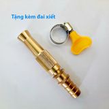  Đầu vòi xịt mini tăng áp lực nước đa năng bằng đồng tưới cây rửa xe kèm đai xiết 