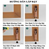  Chốt chặn cửa thông minh hai chiều chống va đập, chất liệu hợp kim, chiều dài 10cm 15cm 