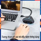  Bộ Chia USB 6 Cổng Dài 1m, USB Hub 2.0 Tiện Dụng Hình Lục Giác Có Đèn LED Báo Hiệu Kèm Ảnh Thật -dc3923 