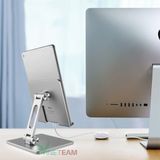 Giá Đỡ Để Bàn Điện Thoại Di Động, Máy Tính Bảng, Ipad Hợp Kim Nhôm Cao Cấp Hai Trục Xoay 180 Độ -dc4716 