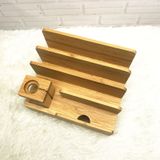  Giá đỡ điện thoại,đồng hồ bằng gỗ 3 /4 ngăn B2 loại to 