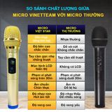  Bộ 2 micro karaoke không dây Vinetteam S30 kết nối bluetooth cho loa kéo-Hỗ trợ thiết bị có jack 3.5mm và 6.5m -dc4393 
