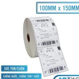  Tem in nhiệt giấy in nhiệt có sẵn keo tem vận đơn TMĐT khổ A6 100x150mm 500 tem/cuộn -dc3914 