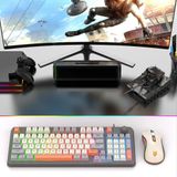  Bộ bàn phím chuột chuyên game XUNFOX K820 94 phím có led 7 màu cực đẹp tích hợp nút chỉnh âm lượng 